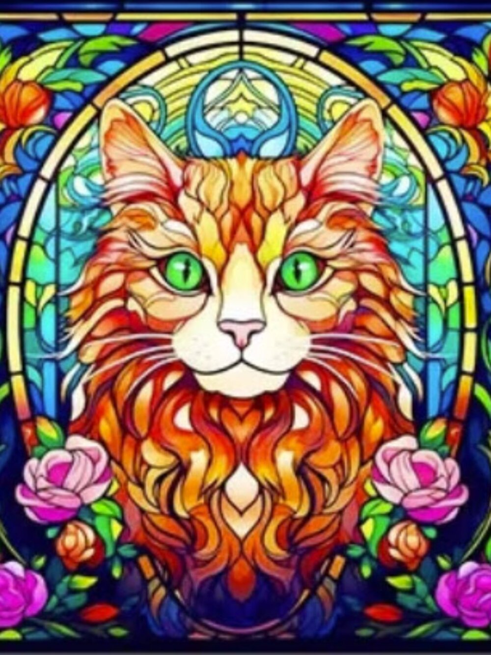 5 Pack Cat Diamond Painting Kits – Full Set w/ Tools – DIY Craft for Cat Lovers - Picture 4 of 6
